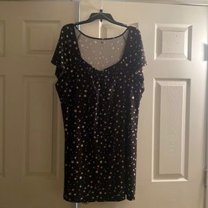 Floral Babydoll Mini Dress Sz 2X